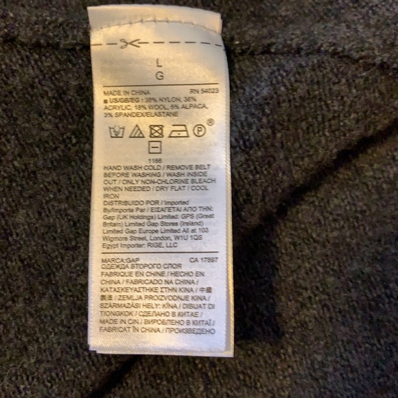 GAP Hooded cardigan with belt - Picture 8 of 8